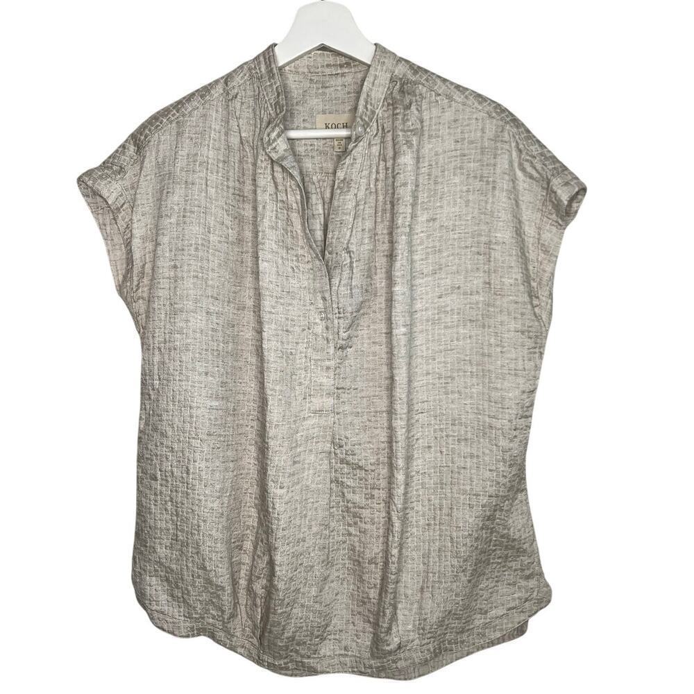 Koch Basketball Popover Blouse Women's Size S Made in USA